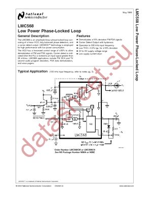 LMC568CN datasheet  